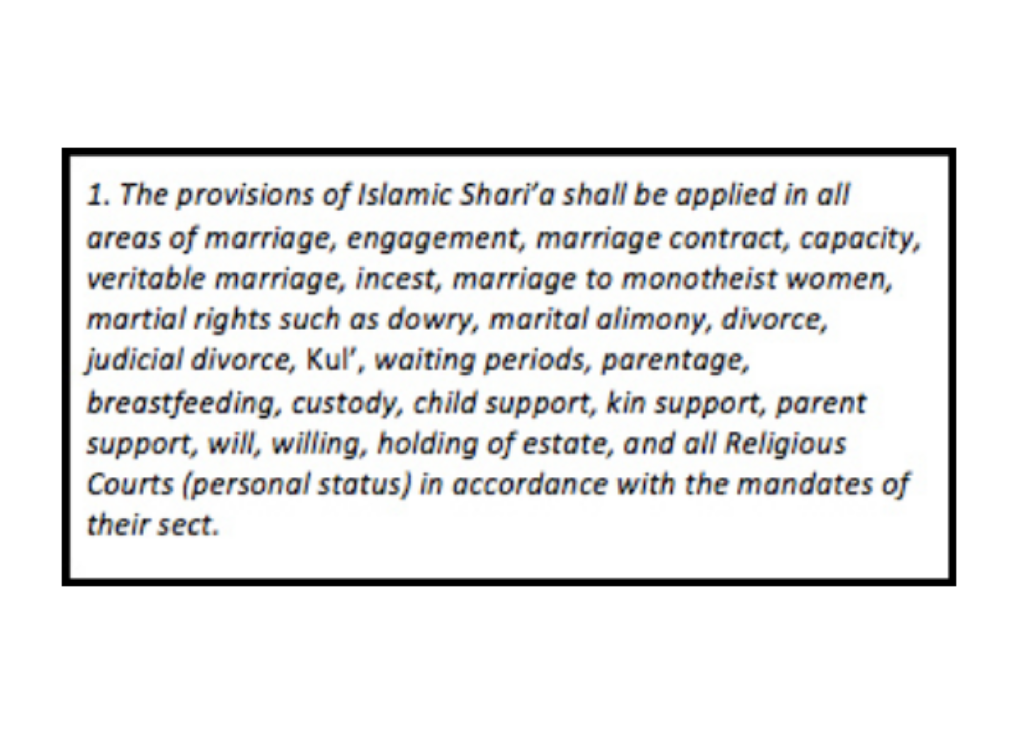 Religion Law And Iraq s Personal Status Code